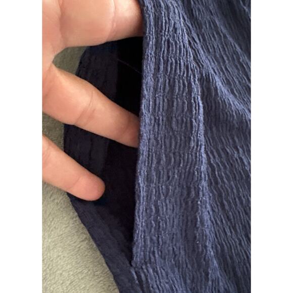 Isaac Mizrahi Pull On Pants Wide Leg Elastic Waist Blue Women Size L Pant - Picture 5 of 11